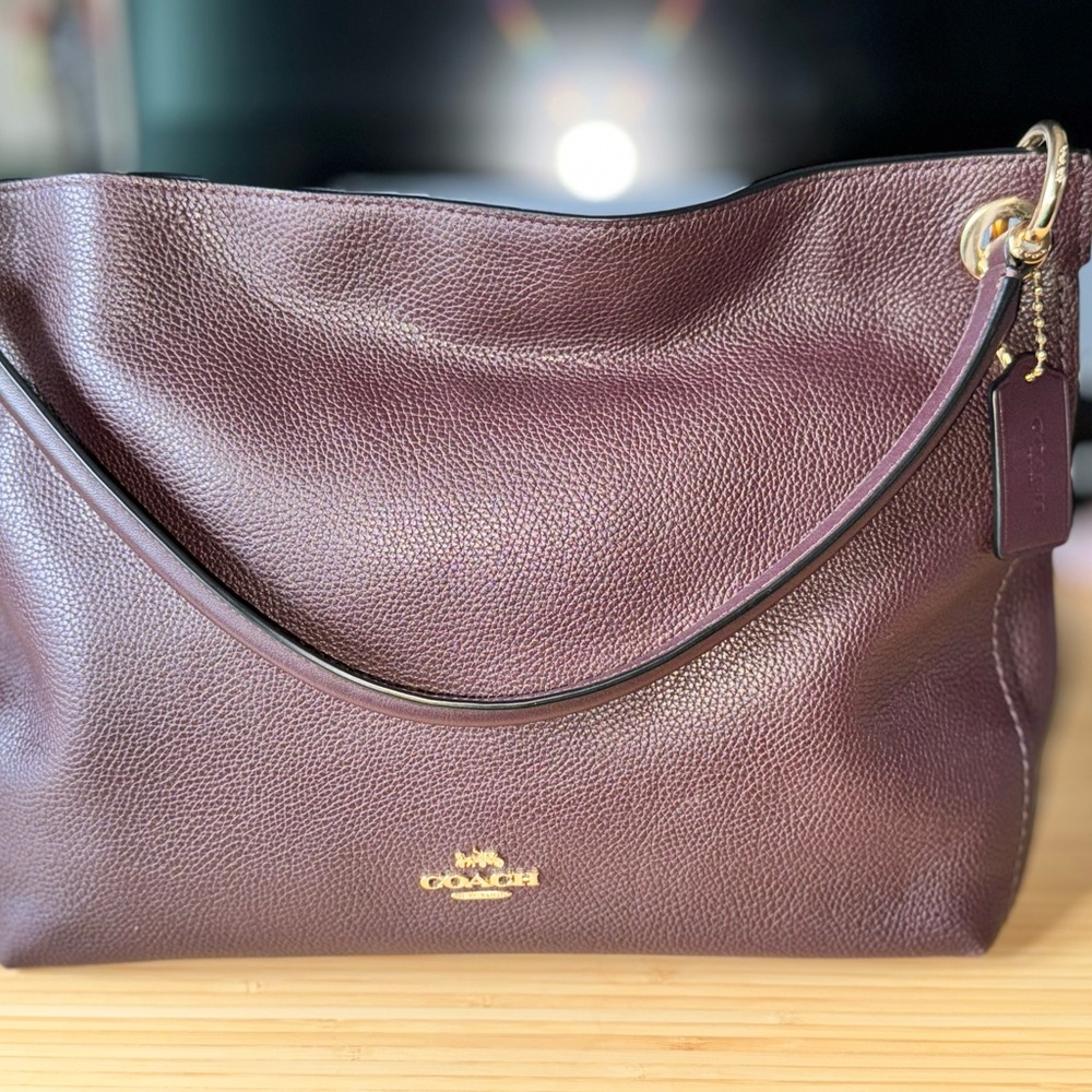 Coach Clarkson Hobo in Oxblood